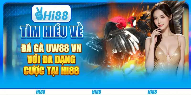 Tìm hiểu về đá gà uw88 vn với đa dạng cược tại hi88