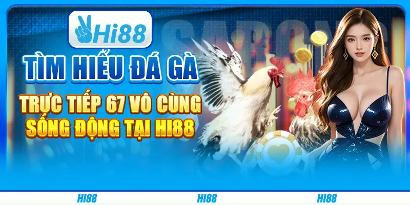 Tìm hiểu đá gà trực tiếp 67 vô cùng sống động tại hi88