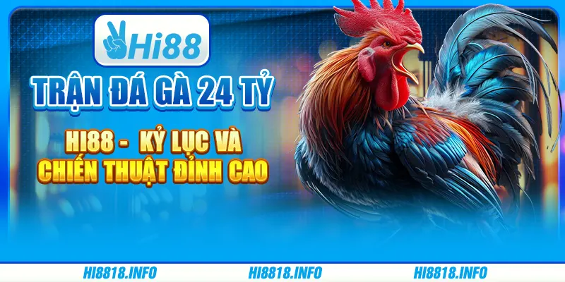 Trận đá gà 24 tỷ hi88 - kỷ lục và chiến thuật đỉnh cao