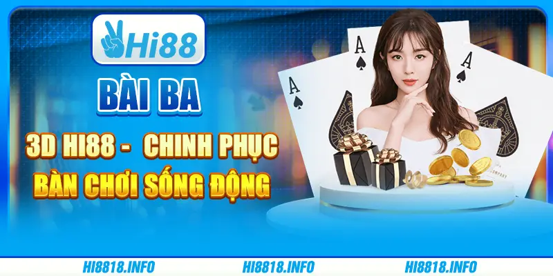 Bài ba lá quốc tế hi88 - cơ hội nhận thưởng lớn từ trò chơi