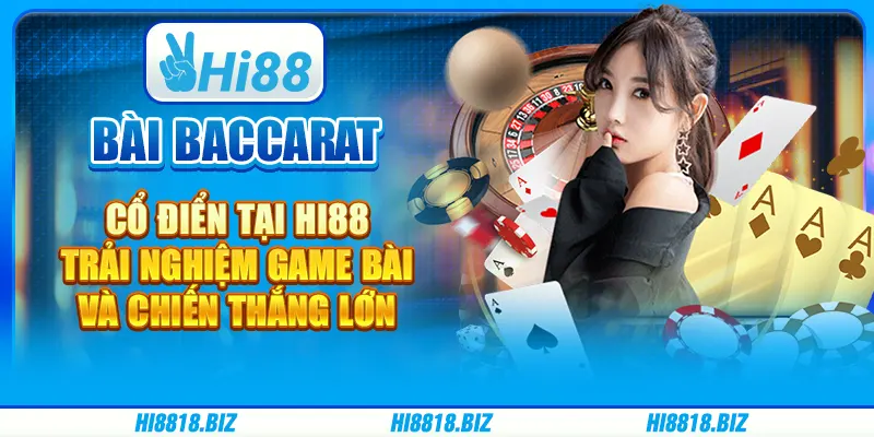 Bài Baccarat Cổ Điển - Trò Chơi Đẳng Cấp Casino Từ Hi88