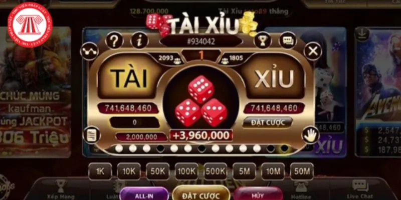 Các loại cược trong tài xỉu